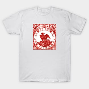 1875 Japanese Goshawk Stamp T-Shirt